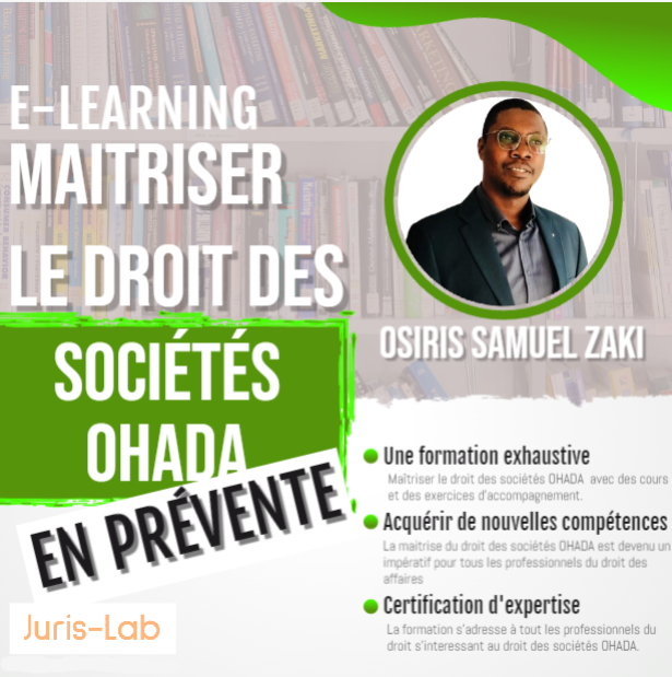 E-learning en droit des sociétés OHADA