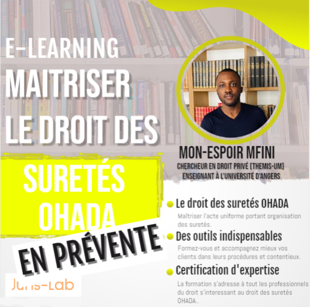 E-learning en droit des surêtés OHADA